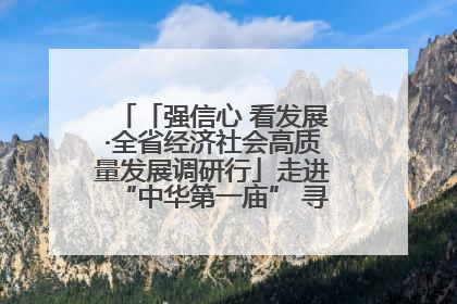 「强信心 看发展·全省经济社会高质量发展调研行」走进“中华第一庙” 寻根伏羲 祭祖龙城