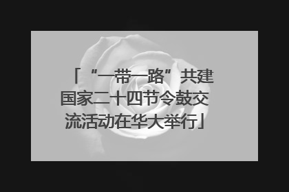 “一带一路”共建国家二十四节令鼓交流活动在华大举行