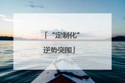 “定制化” 逆势突围