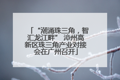 “潮涌珠三角，智汇龙江畔” 漳州高新区珠三角产业对接会在广州召开