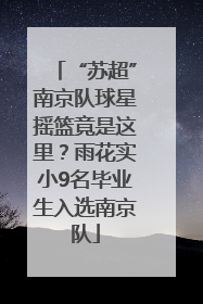 “苏超”南京队球星摇篮竟是这里？雨花实小9名毕业生入选南京队