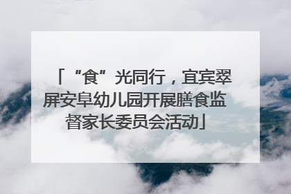 “食”光同行，宜宾翠屏安阜幼儿园开展膳食监督家长委员会活动