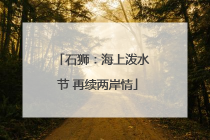 石狮：海上泼水节 再续两岸情