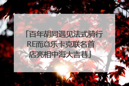 百年胡同遇见法式骑行 RE而意乐卡克联名首店亮相中海大吉巷