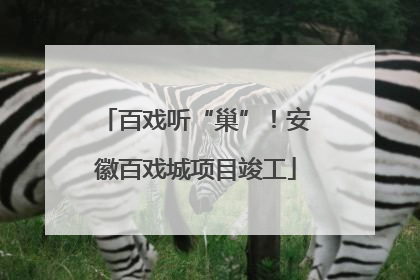 百戏听“巢”！安徽百戏城项目竣工