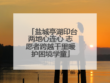 盐城亭湖印台两地心连心 志愿者跨越千里暖护困境学童