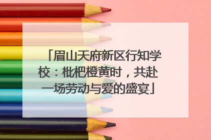 眉山天府新区行知学校：枇杷橙黄时，共赴一场劳动与爱的盛宴