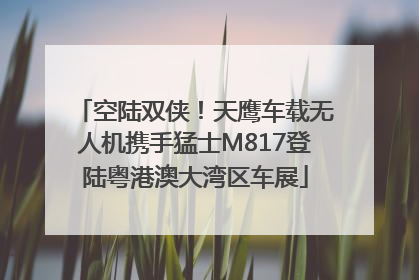 空陆双侠！天鹰车载无人机携手猛士M817登陆粤港澳大湾区车展