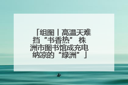 组图丨高温天难挡“书香热” 株洲市图书馆成充电纳凉的“绿洲”
