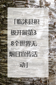 临沭县积极开展第38个世界无烟日宣传活动