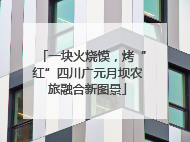 一块火烧馍，烤“红”四川广元月坝农旅融合新图景