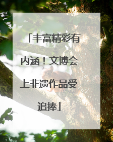 丰富精彩有内涵！文博会上非遗作品受追捧