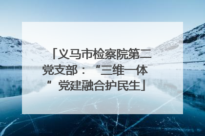 义马市检察院第二党支部：“三维一体”党建融合护民生