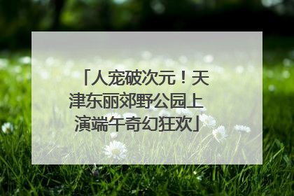人宠破次元！天津东丽郊野公园上演端午奇幻狂欢