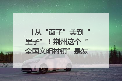 从“面子”美到“里子”！荆州这个“全国文明村镇”是怎样炼成的？