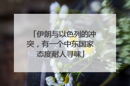 伊朗与以色列的冲突，有一个中东国家态度耐人寻味