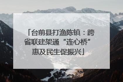 台前县打渔陈镇：跨省联建架通“连心桥” 惠及民生促振兴