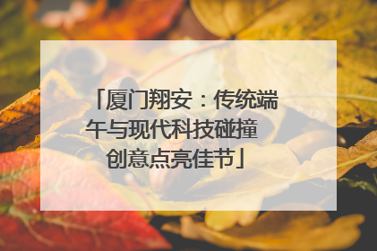 厦门翔安：传统端午与现代科技碰撞 创意点亮佳节
