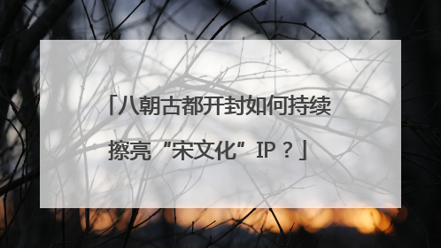 八朝古都开封如何持续擦亮“宋文化”IP？