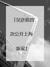 吴彦祖首次公开上海新家