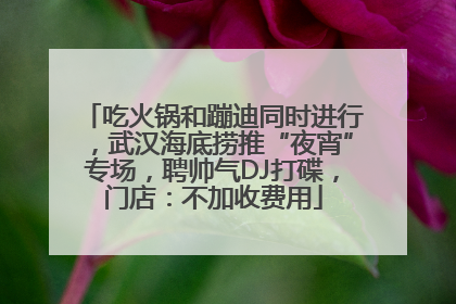 吃火锅和蹦迪同时进行，武汉海底捞推“夜宵”专场，聘帅气DJ打碟，门店：不加收费用