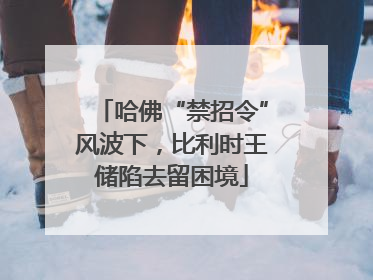 哈佛“禁招令”风波下，比利时王储陷去留困境