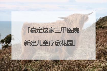 嘉定这家三甲医院新建儿童疗愈花园