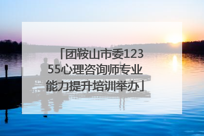 团鞍山市委12355心理咨询师专业能力提升培训举办