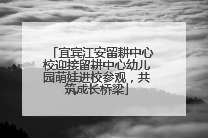 宜宾江安留耕中心校迎接留耕中心幼儿园萌娃进校参观，共筑成长桥梁