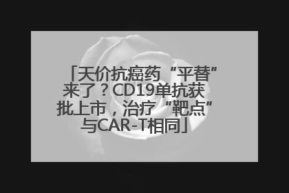 天价抗癌药“平替”来了？CD19单抗获批上市，治疗“靶点”与CAR-T相同