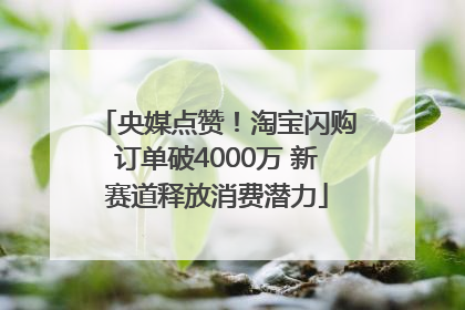 央媒点赞！淘宝闪购订单破4000万 新赛道释放消费潜力