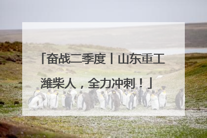 奋战二季度丨山东重工潍柴人，全力冲刺！