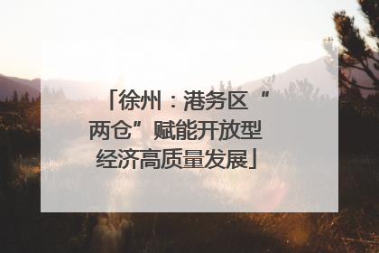 徐州：港务区“两仓”赋能开放型经济高质量发展