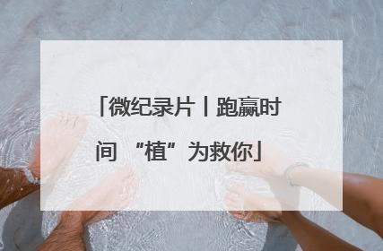微纪录片丨跑赢时间 “植”为救你