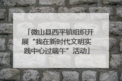 微山县西平镇组织开展“我在新时代文明实践中心过端午”活动