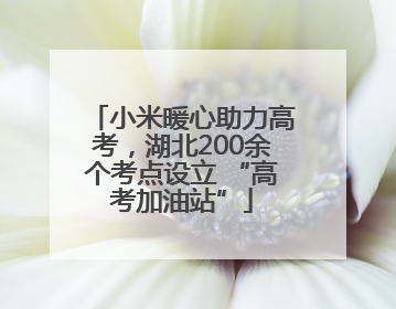 小米暖心助力高考，湖北200余个考点设立 “高考加油站”