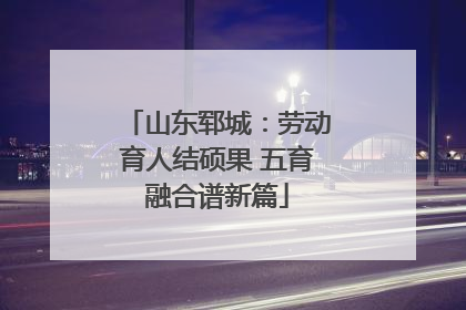 山东郓城：劳动育人结硕果 五育融合谱新篇