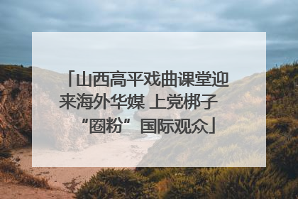山西高平戏曲课堂迎来海外华媒 上党梆子“圈粉”国际观众