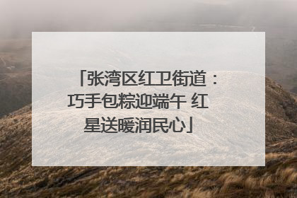 张湾区红卫街道：巧手包粽迎端午 红星送暖润民心