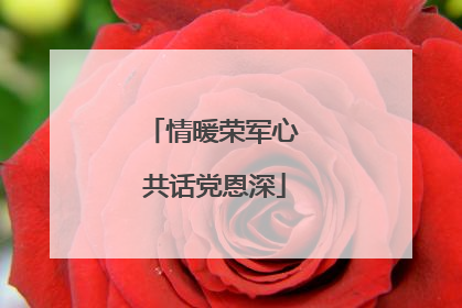 情暖荣军心 共话党恩深