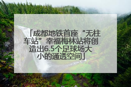 成都地铁首座“无柱车站”幸福梅林站将创造出6.5个足球场大小的通透空间