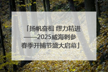 扬帆奋楫 缪力精进——2025威海刺参春季开捕节盛大启幕