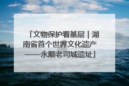 文物保护看基层｜湖南省首个世界文化遗产——永顺老司城遗址