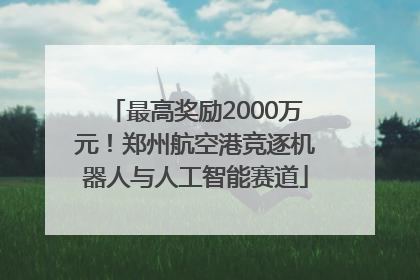 最高奖励2000万元！郑州航空港竞逐机器人与人工智能赛道