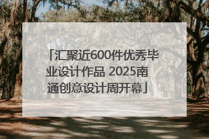 汇聚近600件优秀毕业设计作品 2025南通创意设计周开幕