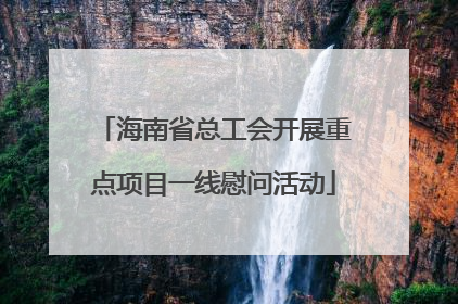 海南省总工会开展重点项目一线慰问活动