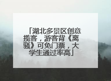 湖北多景区创意揽客，游客背《离骚》可免门票，大学生通过率高
