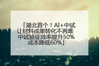 湖北首个！AI+中试让材料成果转化不再难 中试验证效率提升50%成本降低60%