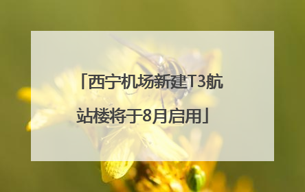 西宁机场新建T3航站楼将于8月启用
