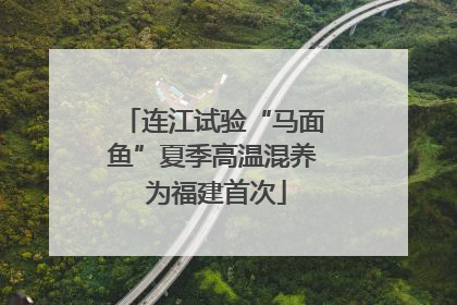 连江试验“马面鱼”夏季高温混养 为福建首次
